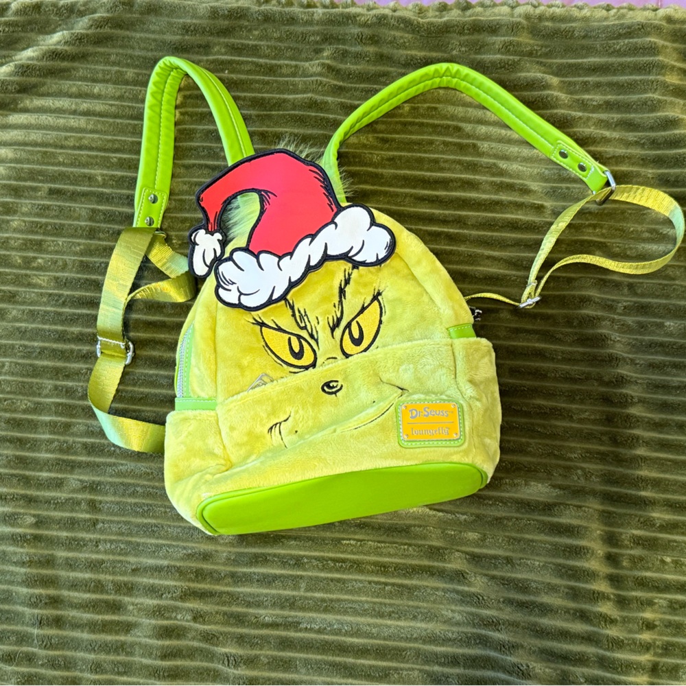Loungefly Dr. Seuss Lime Green Grinch Backpack